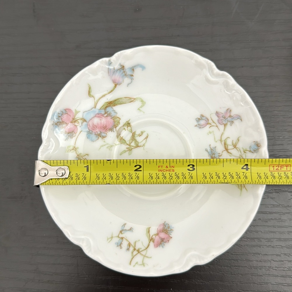 Haviland & Co. Limoges France Schleiger 663 Demitasse Cup & Saucer Set - Picture 14 of 14
